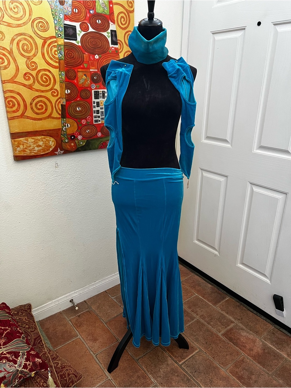 L. Rose Designs - Turquoise Skirt Set